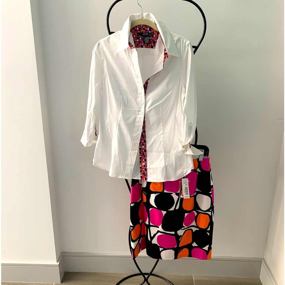 Per Se  2pc Shirt/Skirt NWT